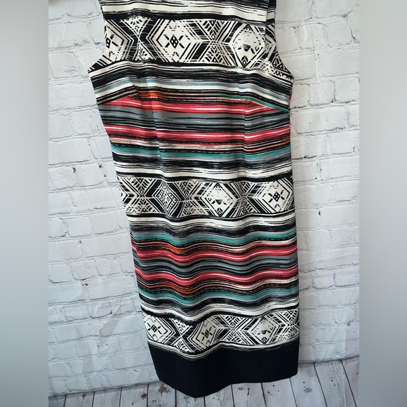 AB Studio Multicolor striped sleeveless dress size 6 - Picture 7 of 10